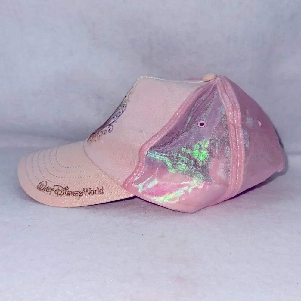 Adult Walt Disney World 50th Anniversary Baseball Cap Iridescent Pink